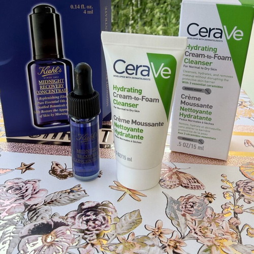 Mini skincare set Kiehl’s 4ml & CeraVe 15ml new