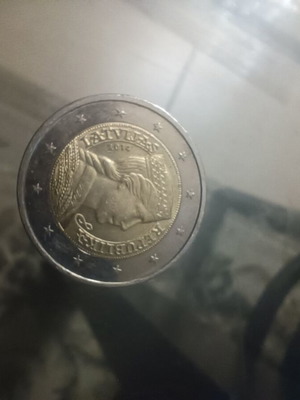 Latvia 1 euro coin used, normal circulation 2014, 2016