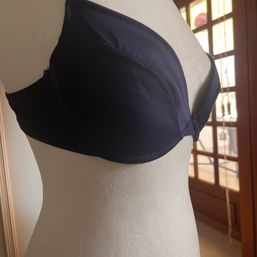 Bra satin effect dark blue like new