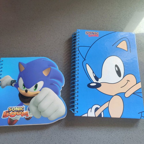 Sonic the Hedgehog notebook and notepad new set