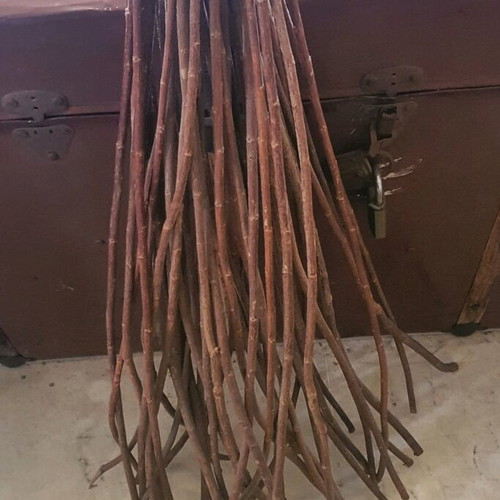 Wooden decorative branches like new, height 1.80 m, set of 3