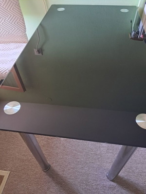 Glass table used