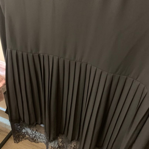 Zara black shirt like new with lace and pleats