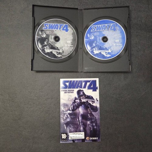Swat 4 PC game 2005 used, English version, 2 CDs with manual