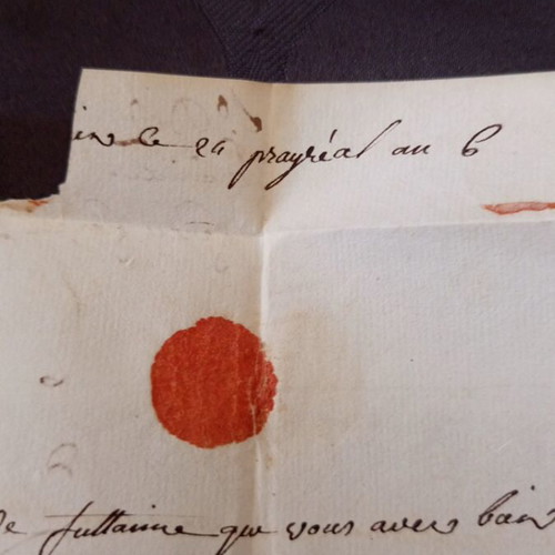 French letter from 1798 used, French Revolution era