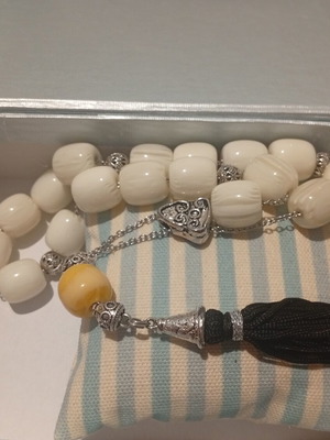 Handmade komboloi with steel chain new