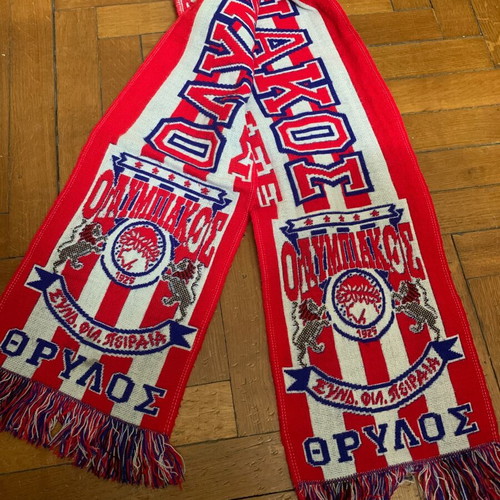 Olympiakos scarf 1995, excellent condition
