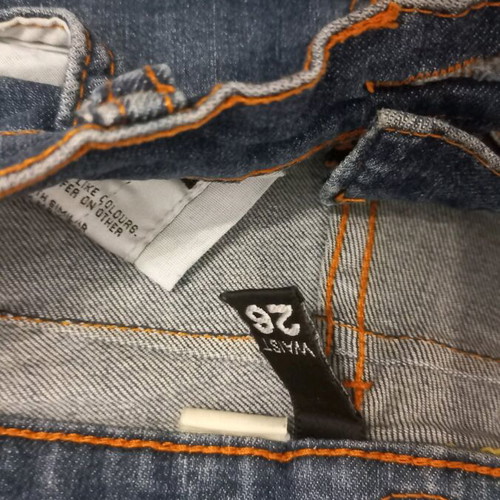 Women's denim jeans used, low rise