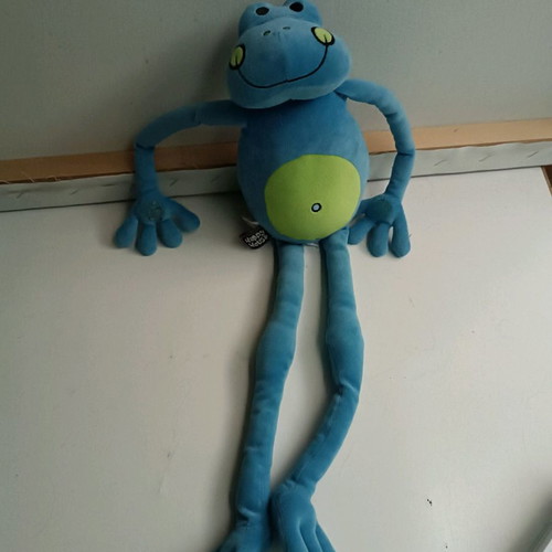 Plush frog used