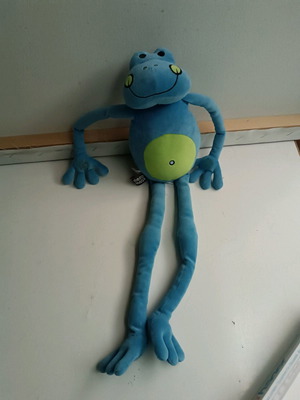 Plush frog used