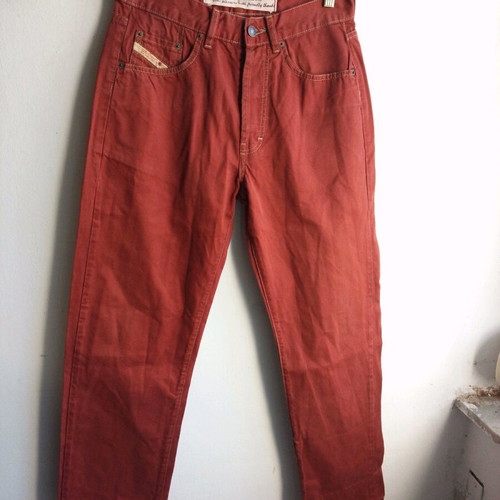 Diesel men's jeans used, red, size S
