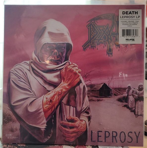  diskos viniliou Death leprosy mint condition special pinwheel splatter limited edition