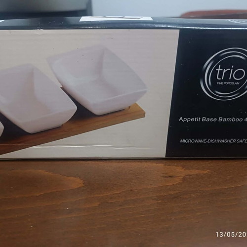 Cryspo Trio Noel Christmas serving set, brand new