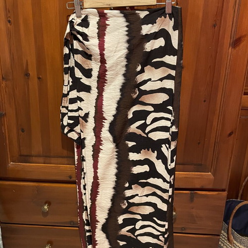 Pareo skirt new, adjustable from small to large, beige and brown