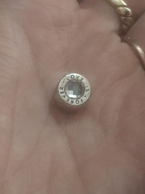 Pandora Charm with Crystal like new