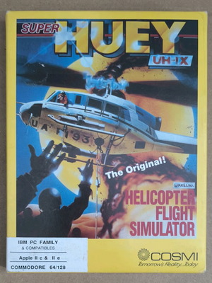 Super Huey UH-IX (Cosmi) PC Disks 5.25" like new, Big Box