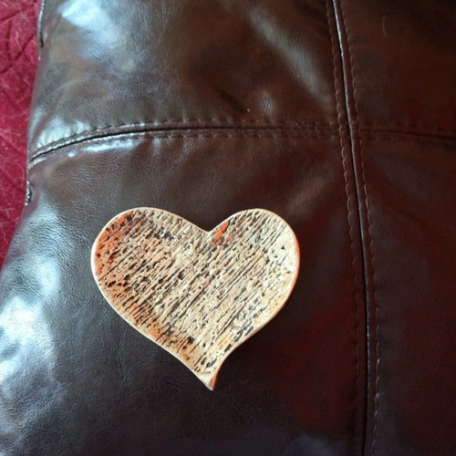 Decorative heart in gold color new
