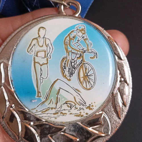 Collectible triathlon medal 2nd Multi Sport Tsakonia 2013 like new