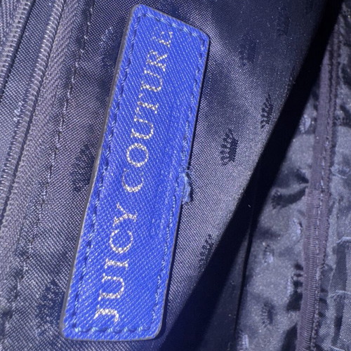 Juicy Couture blue crossbody bag like new with gold details vintage style