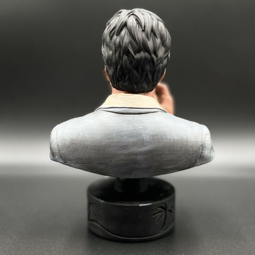 Custom Scarface Tony Montana Bust Hand-Painted 15cm Like New