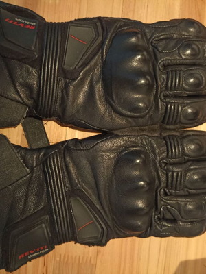 Revit leather motorcycle gloves used, size small