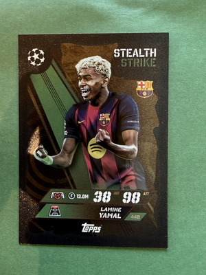Lamine Yamal Stealth Strike Topps Football Card brand new