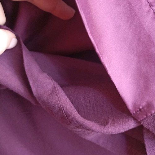 HOSS Intropia dress used, viscose and silk, size large, purple