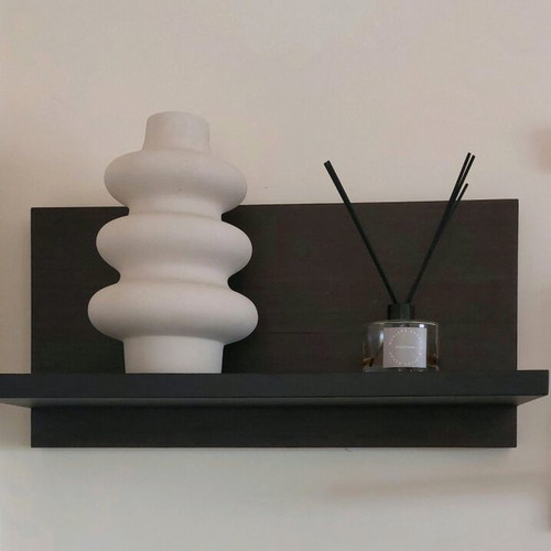 Minimalist Wenge wall shelves set like new, 2 pcs, premium sturdy build