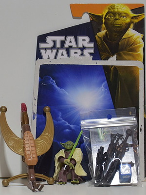 Hasbro Star Wars Saga Legends Jedi Master Yoda figure used