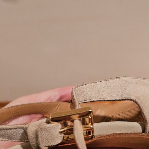 Fratelli Rossetti sandals used, beige, size 37.5, 9 cm heel