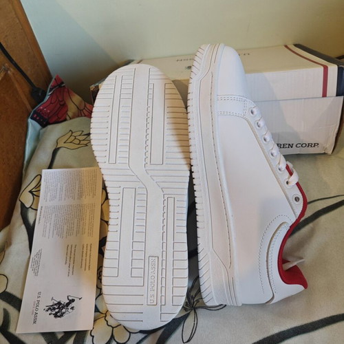 U.S. Polo Assn. sneakers new with tags, white and red, size 39