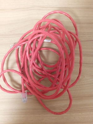 Panduit Cat5e UTP Patch Cord 5m used, red