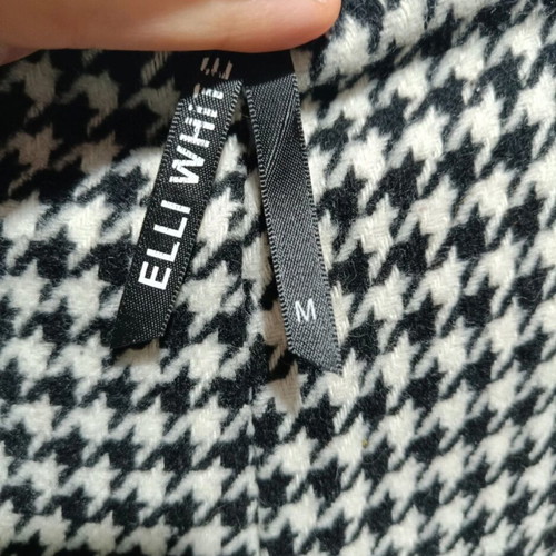 Fleece pti checkered pants used, wide fit, medium
