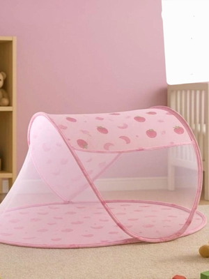Baby Mosquito Net with Foldable Sunshade 108x60x38cm for Girl