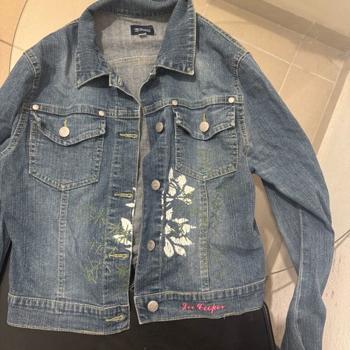 Y2K denim jacket Lee Cooper like new, blue multicolor XS-S