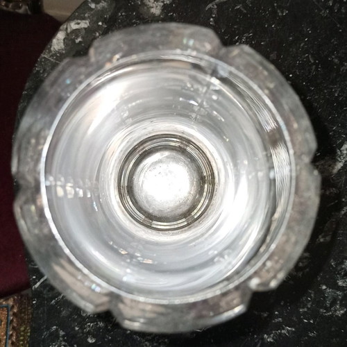 Vintage crystal vase very old with minimal wear