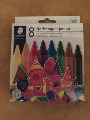 Steadler Noris Super Jumbo wax crayons set of 8