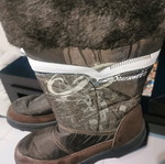 Snow boots with fur like new, size 40, brown