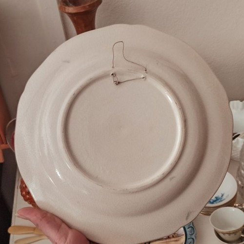 Vintage decorative ceramic wall plate with signature like new