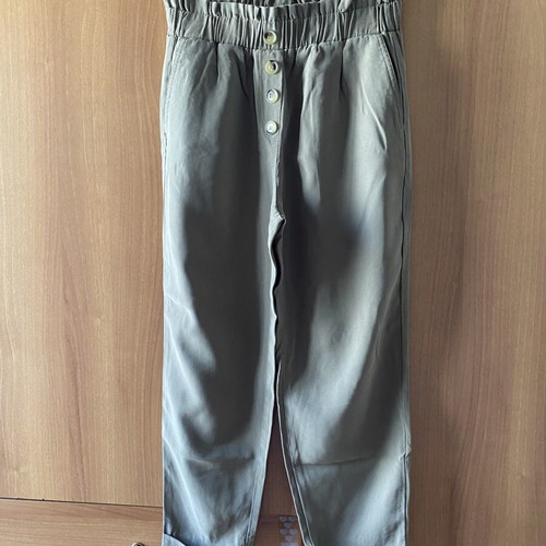 Zara women's pants new, green, size S
