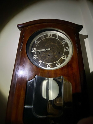 Authentic antique wall clock with pendulum like new