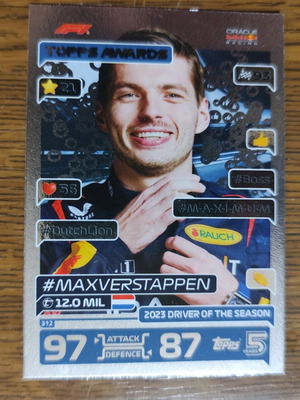 Κάρτα Topps Formula 1 2024 σαν καινούργιο, συλλεκτική Max Verstappen