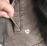 Ελαστικό τζιν μπουφάν Denim σαν καινούργιο, σκούρο nude, Heimatliebe