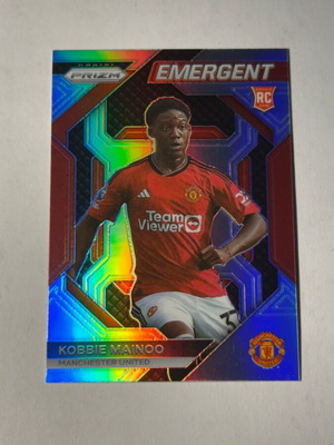 2023-24 Panini Prizm Premier League Kobbie Mainoo Emergent RC card like new