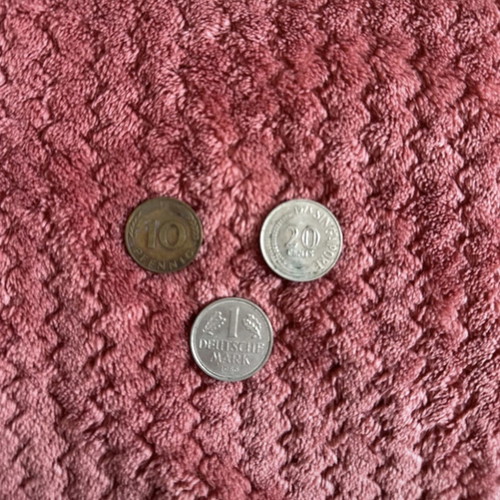Old coins used, set of 3, various countries