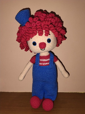 Crochet clown handmade, new