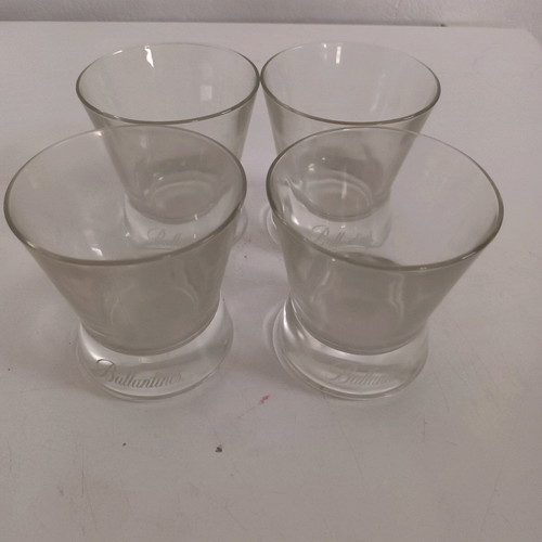 Ballantine's whiskey glasses new, set of 4