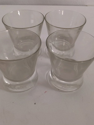 Ballantine's whiskey glasses new, set of 4
