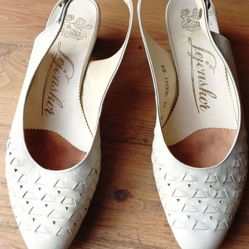 Handmade leather summer pumps from Sweden, new, size 36