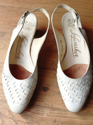 Handmade leather summer pumps from Sweden, new, size 36